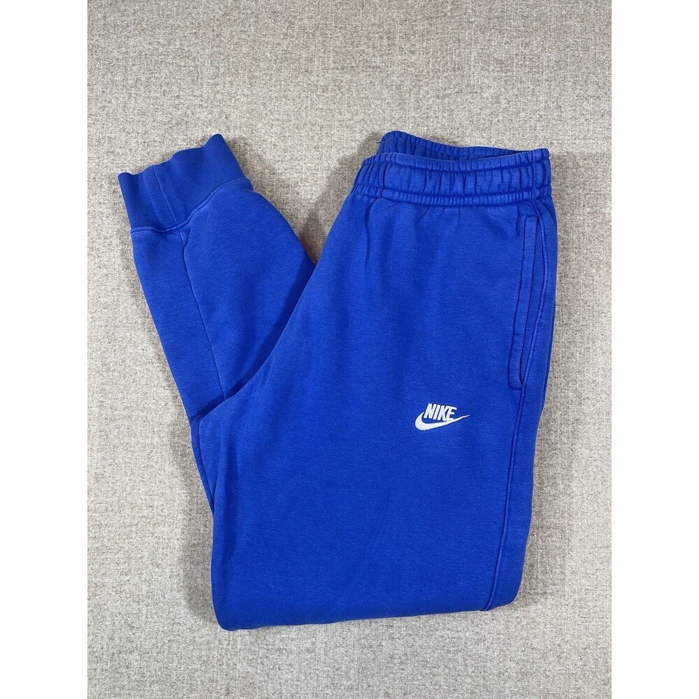 Nike Sweatpants Men’s Medium Blue Sportswear Club Fleece Joggers Gym Casual